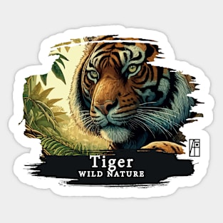 Tiger- WILD NATURE - TIGER-2 Sticker